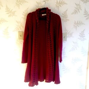 Cozy Cranberry Cardigan